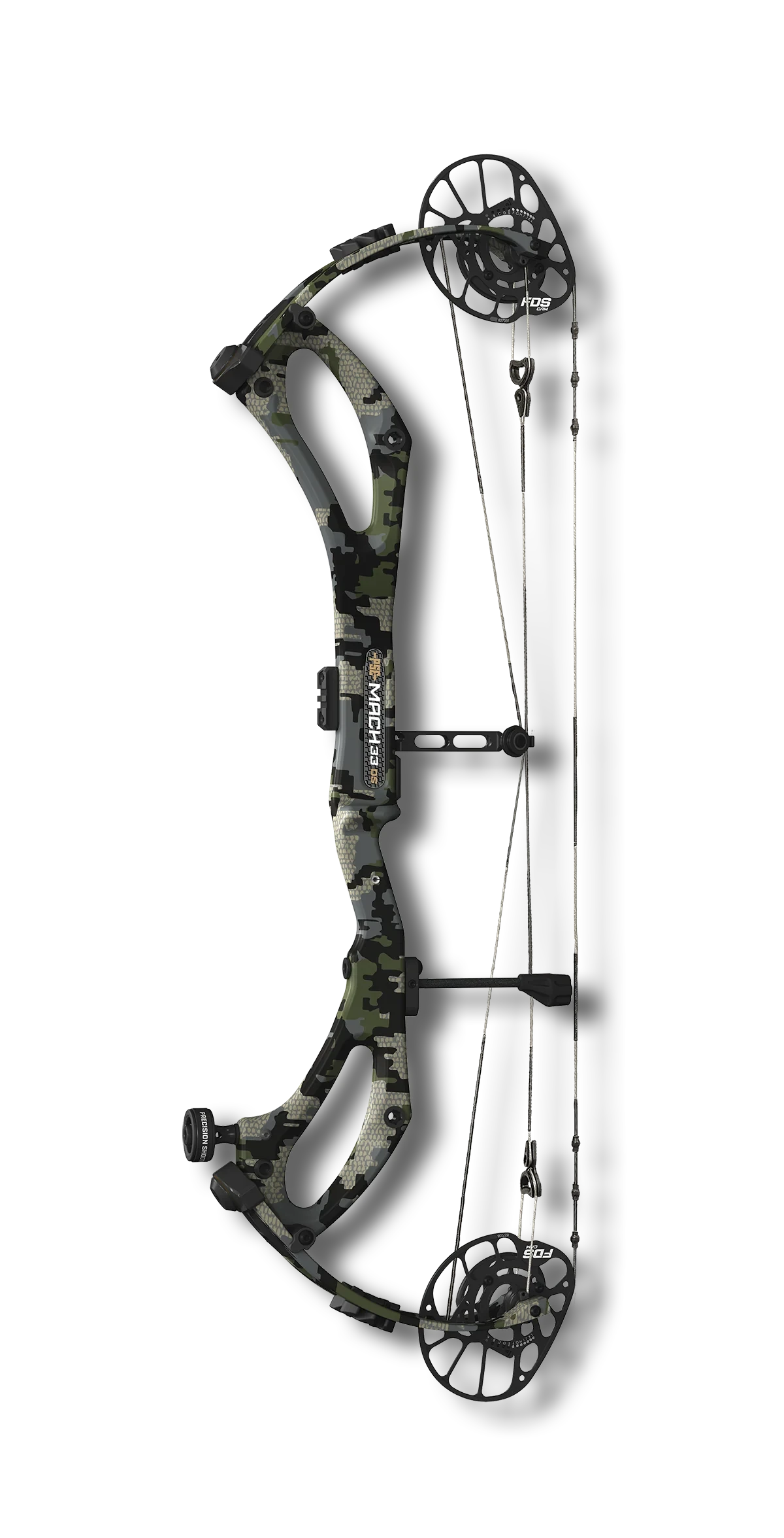 PSE Compound Bow Mach 33 DS 2026 RH 70# 25.5"-31.0" FDS Cam 70-85% LetOff Kuiu Verde