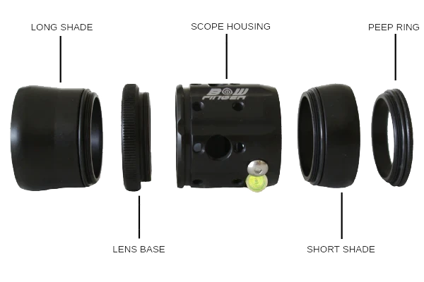 Bowfinger Archery Scope Kit 20/20 Scope 30mm