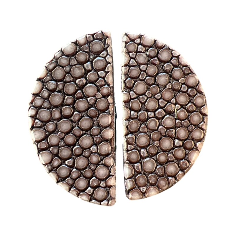 Felex Rochenleder - Stingray Pfeilauflage Rund Prime Dark Brown