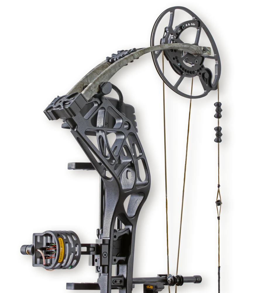 Bear Archery Compound Bow Whitetail INT Package LH (45#-60#)-(25.0"-30.0") 75%-90% Let Off Black Handle/Veil Whitetail Limbs