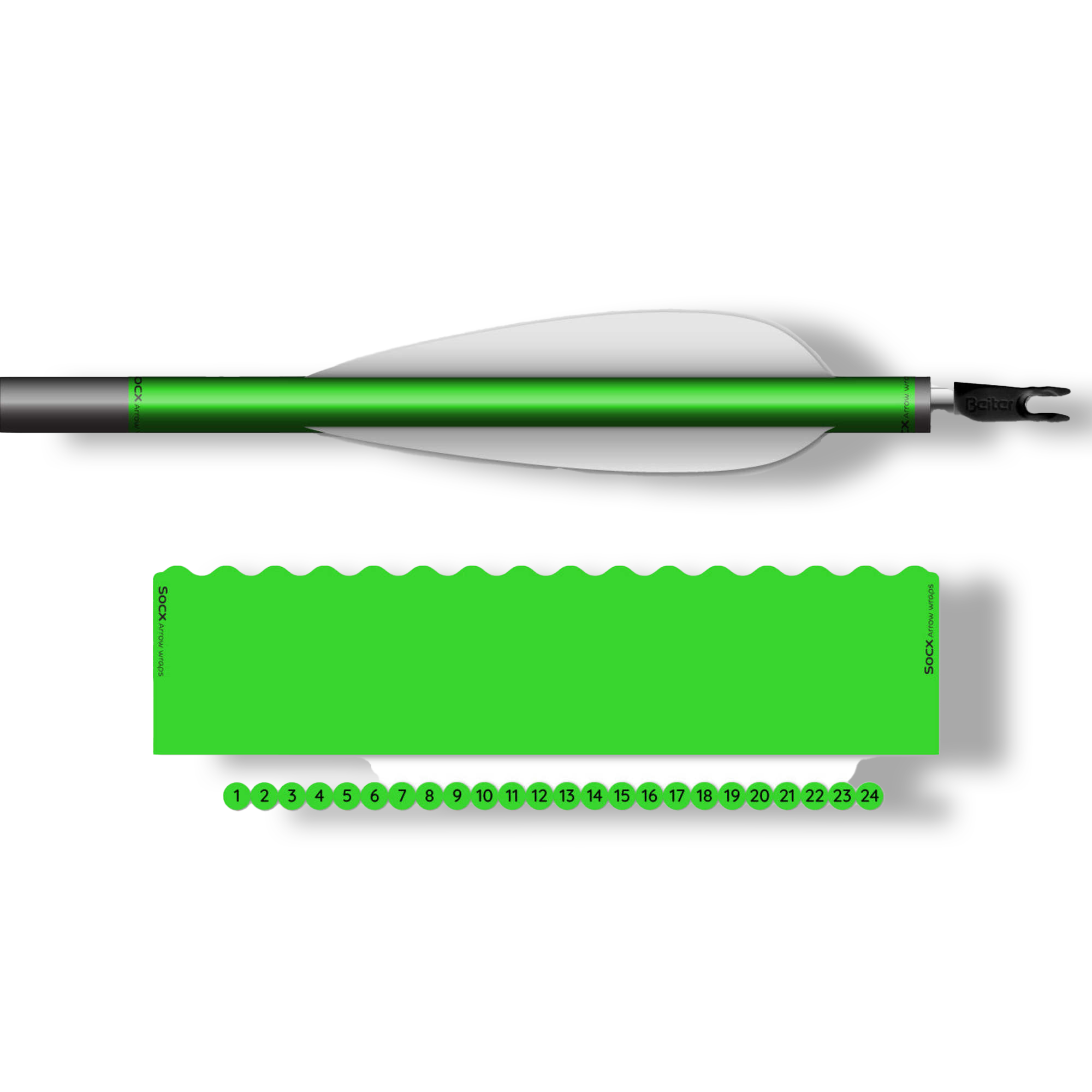 Socx Wrap 8.0 mm Max Fluor Color Orange