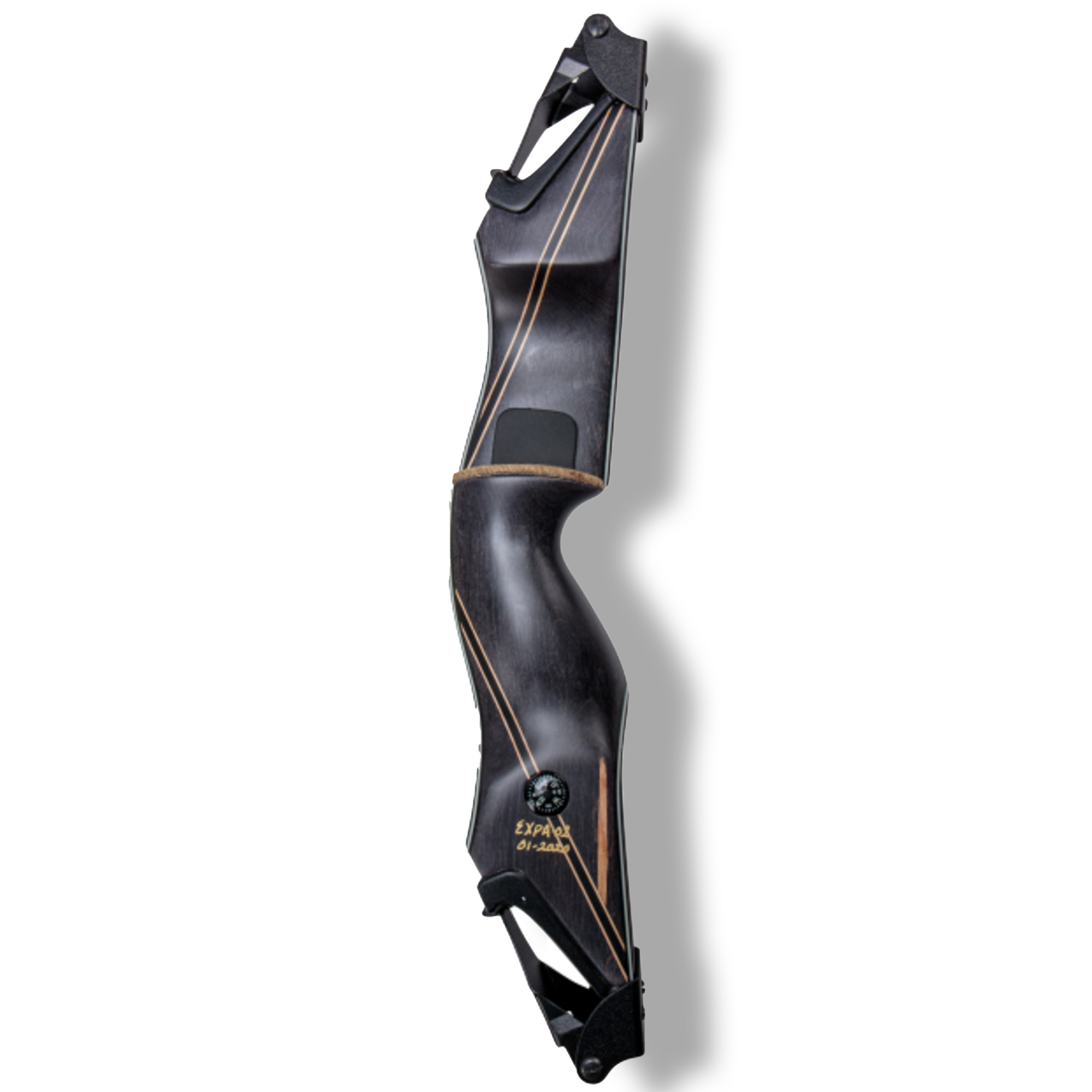Bear Archery Handle Take Down A LH Bubbinga/Phenolic with Green Glass