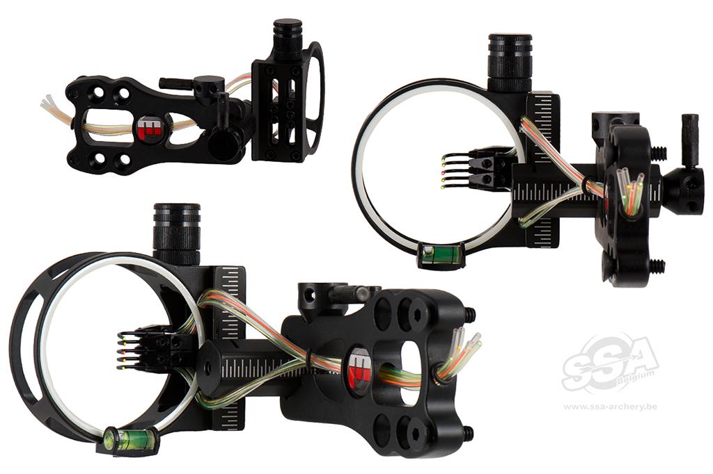 Maximal Dawn Toolless 5-Pin Sight .019 Fiber inkl. Sight Light Black