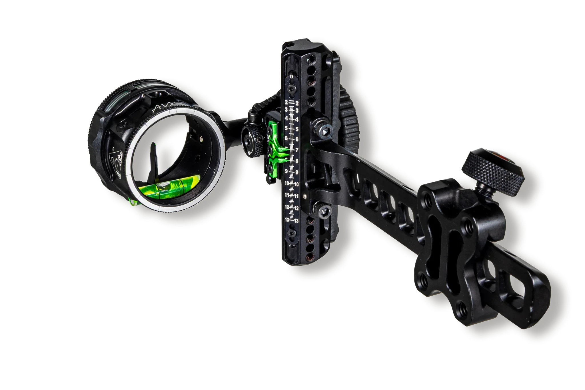 Axcel Slider Sight Driver Plus Standard Pro Bar LH Stealth Bowhunting Black AVX-31 1Pin Red .019