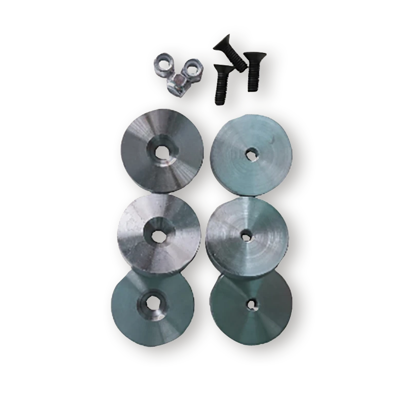 Gillo Handle Weights Kit 6 Disk Aluminium Black