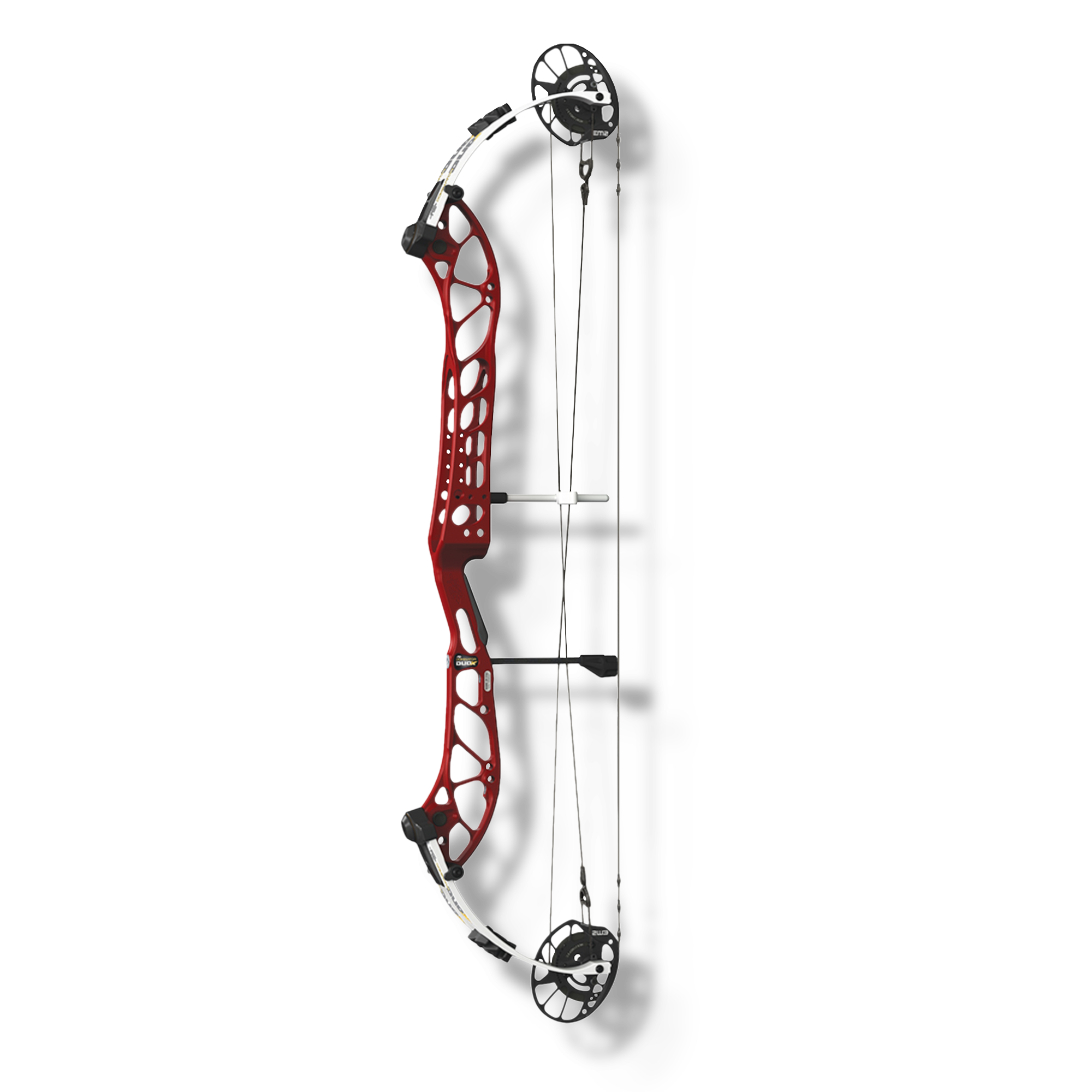 PSE Compound Bow Dominator Duo X 38 M2 LH 60#-(26.0"-30.0") 65-75% Let Off Black Cherry Handle/White Limbs