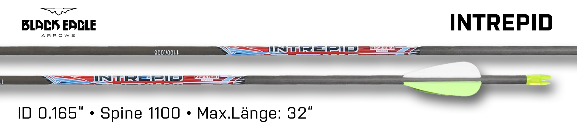 Black Eagle Arrow Carbon Intrepid Vane Fleteched 1100