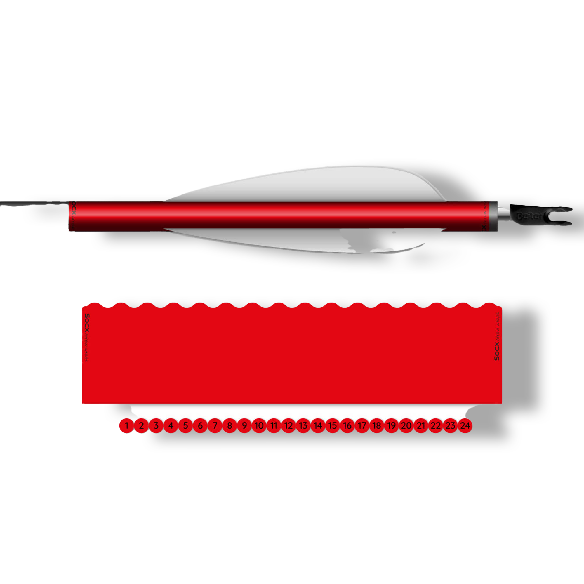 Socx Wrap 8.0 mm Max Fluor Color Orange