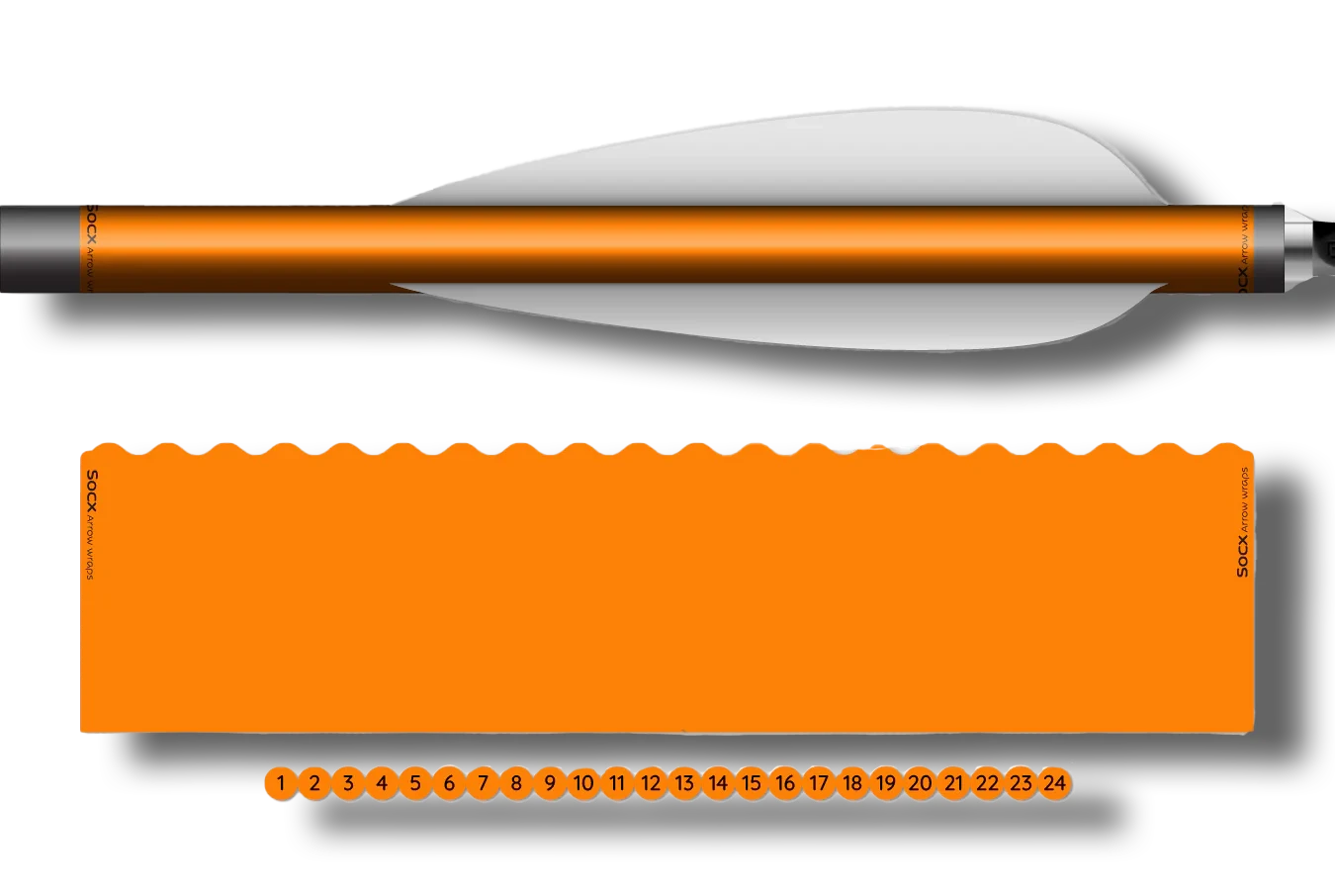 Socx Wrap 10.3 mm Max Fluor Color Orange