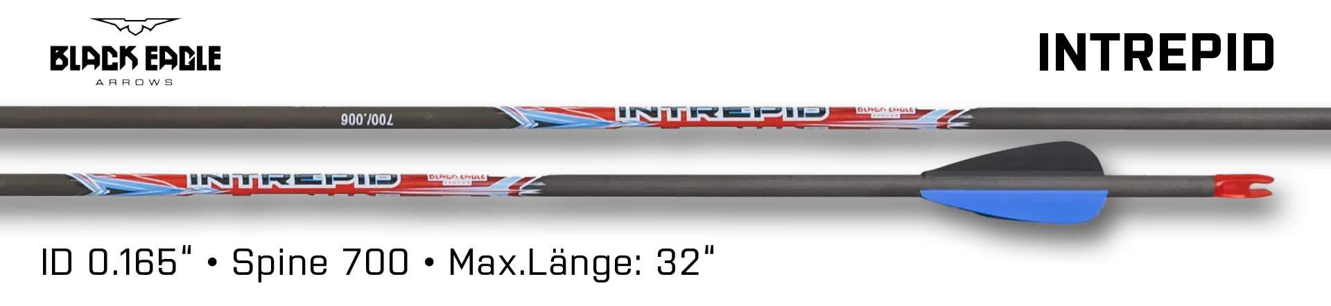 Black Eagle Arrow Carbon Intrepid Vane Fleteched 700