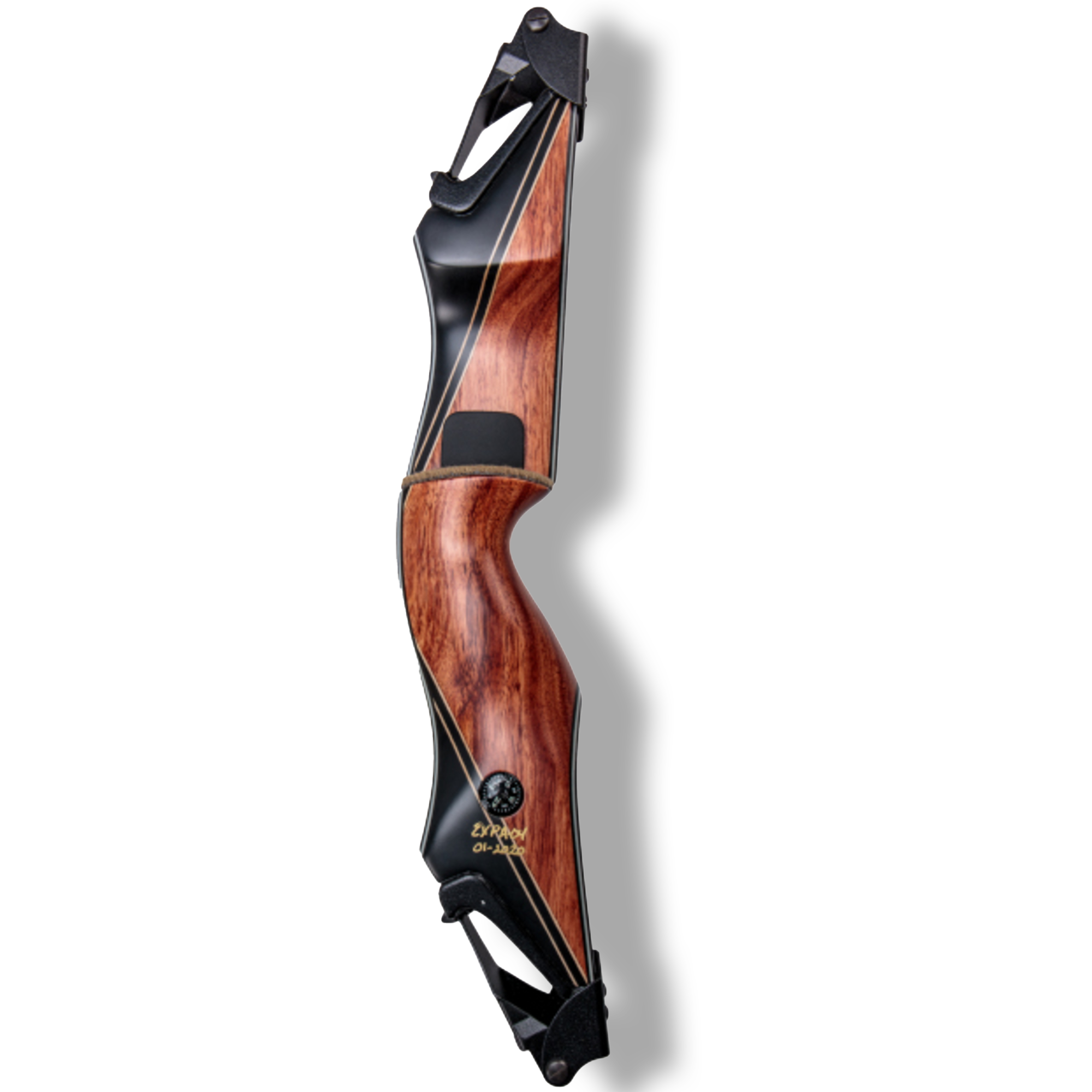 Bear Archery Handle Take Down A RH Bubbinga/Phenolic with Green Glass