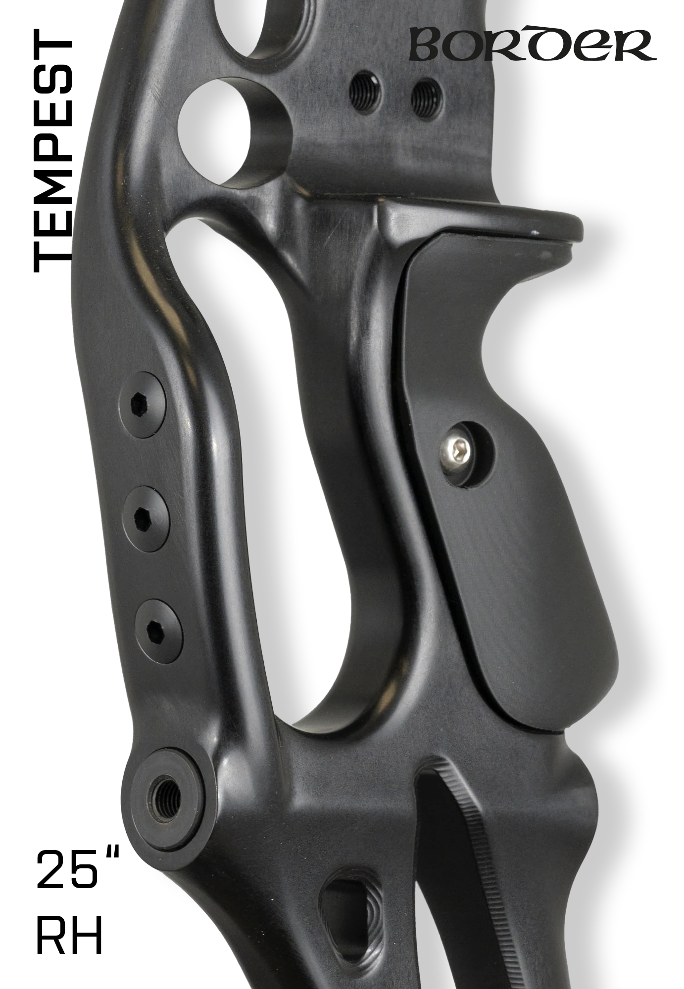 Border Archery Tempest 25" RH Black Satin Black Pack P40 *Mini-Fehler in der Eloxierung*