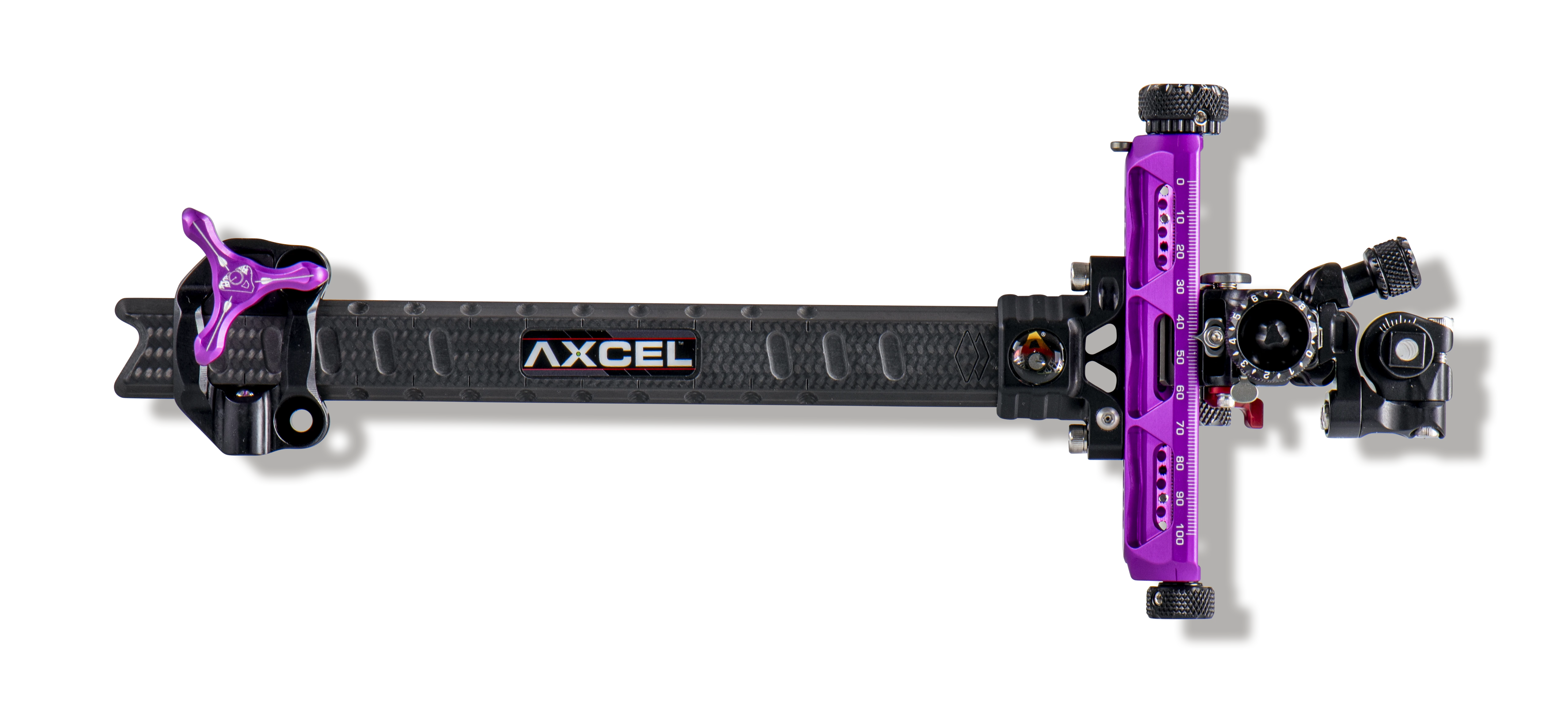 Axcel Sight Achieve XP Pro UHM Diamond Weave Carbon Bar Compound 9" RH Purple/Black
