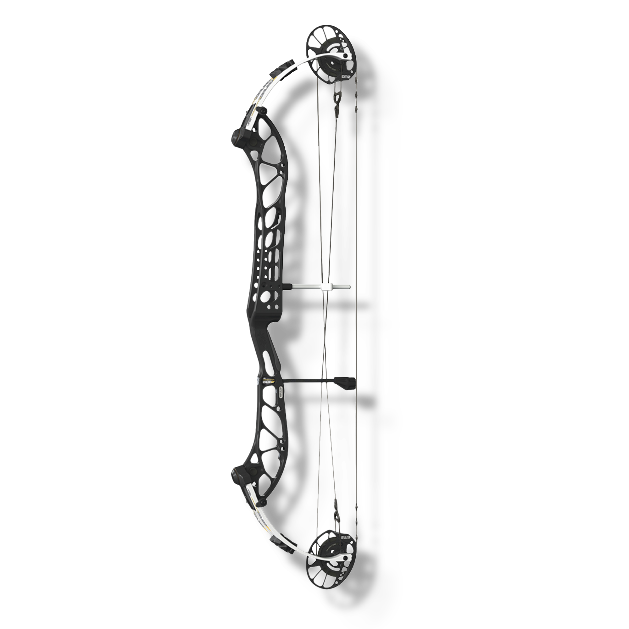 PSE Compound Bow Dominator Duo X 40 EM2 LH 60#-(24.0"-30.0") 75% Let Off Black Handle/White Limbs