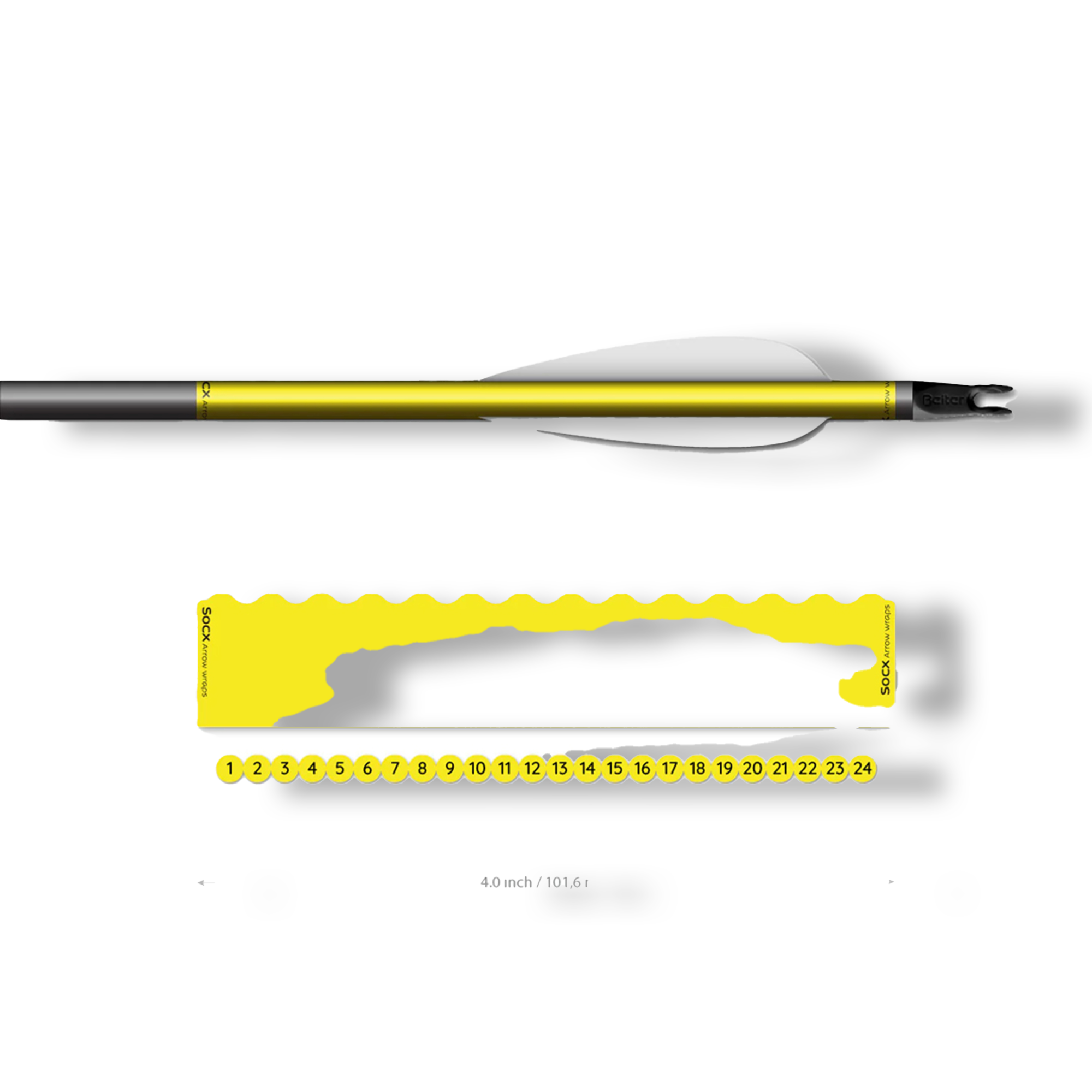 Socx Wrap 5.5 mm Max Fluor Color Pink