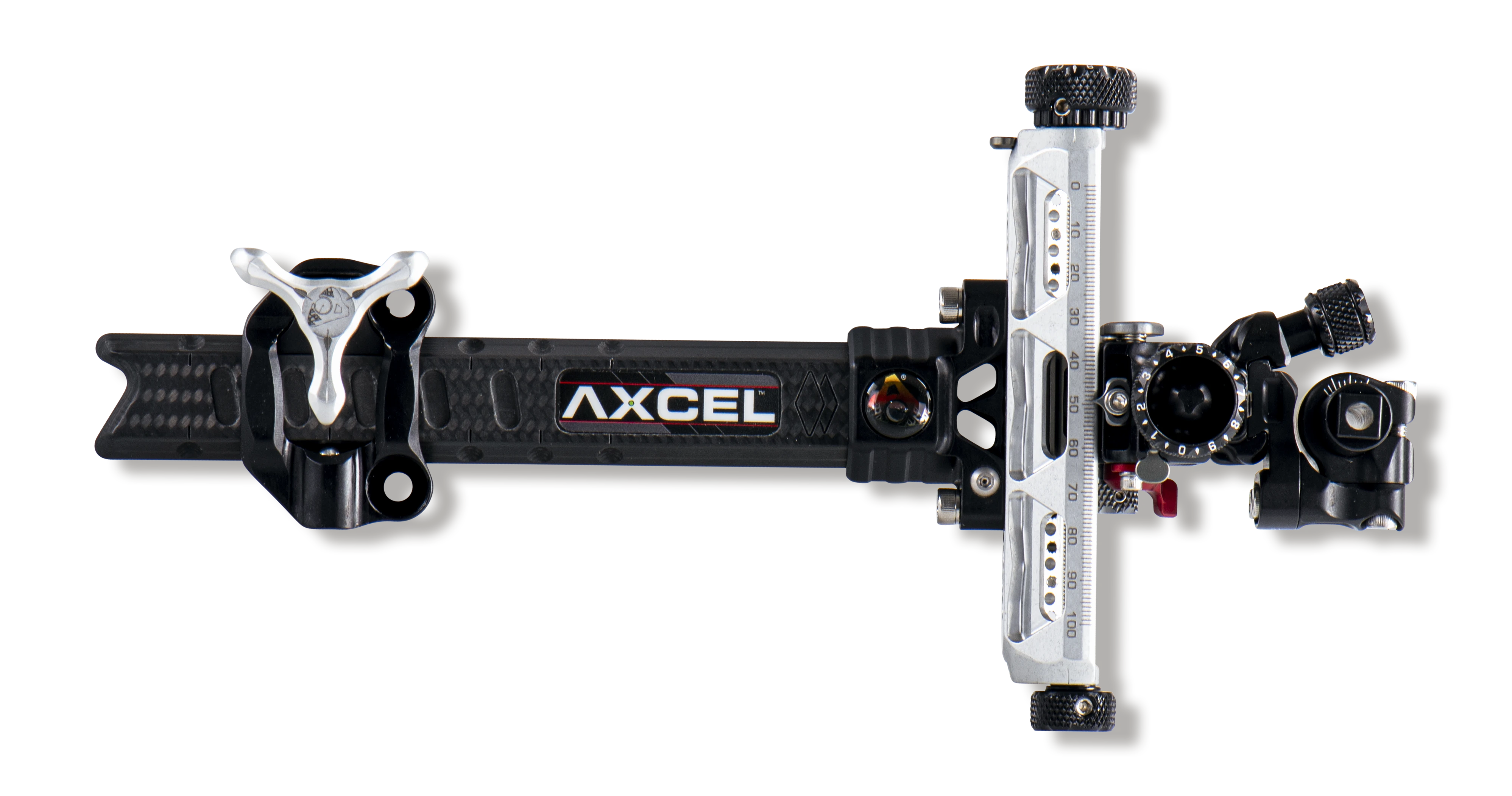 Axcel Sight Achieve XP Pro UHM Diamond Weave Carbon Bar Compound 6" RH Silver/Black