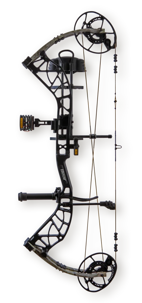 Bear Archery Compound Bow Whitetail INT Package LH (45#-60#)-(25.0"-30.0") 75%-90% Let Off Black Handle/Veil Whitetail Limbs