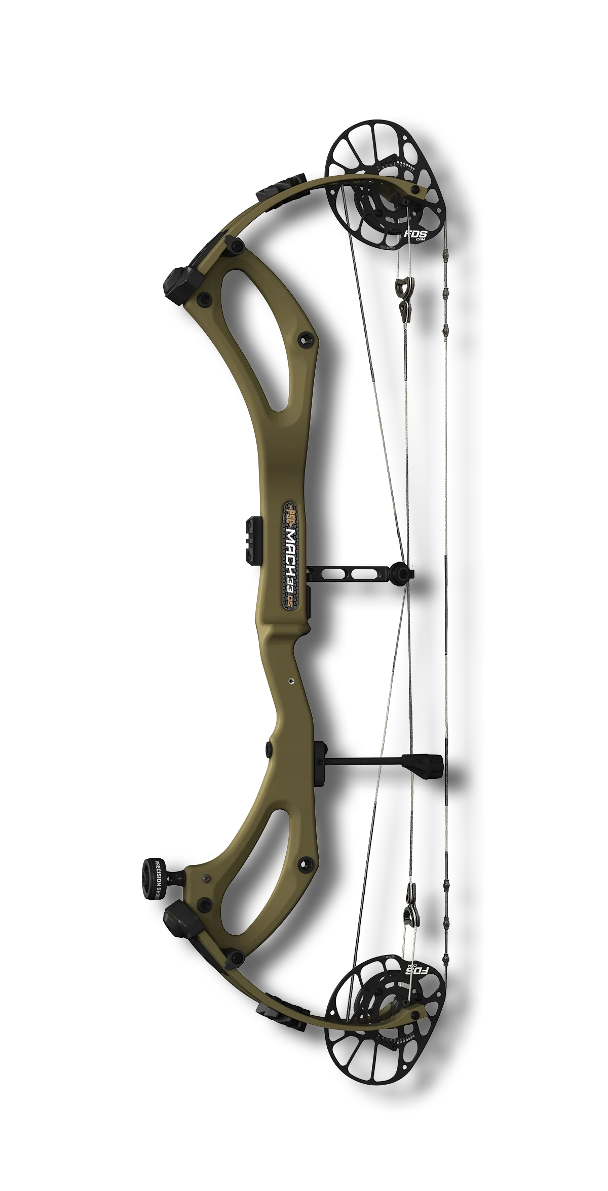 PSE Compound Bow Mach 33 DS 2026 LH 50# 25.5"-31.0" FDS Cam 70-85% LetOff Olive Green
