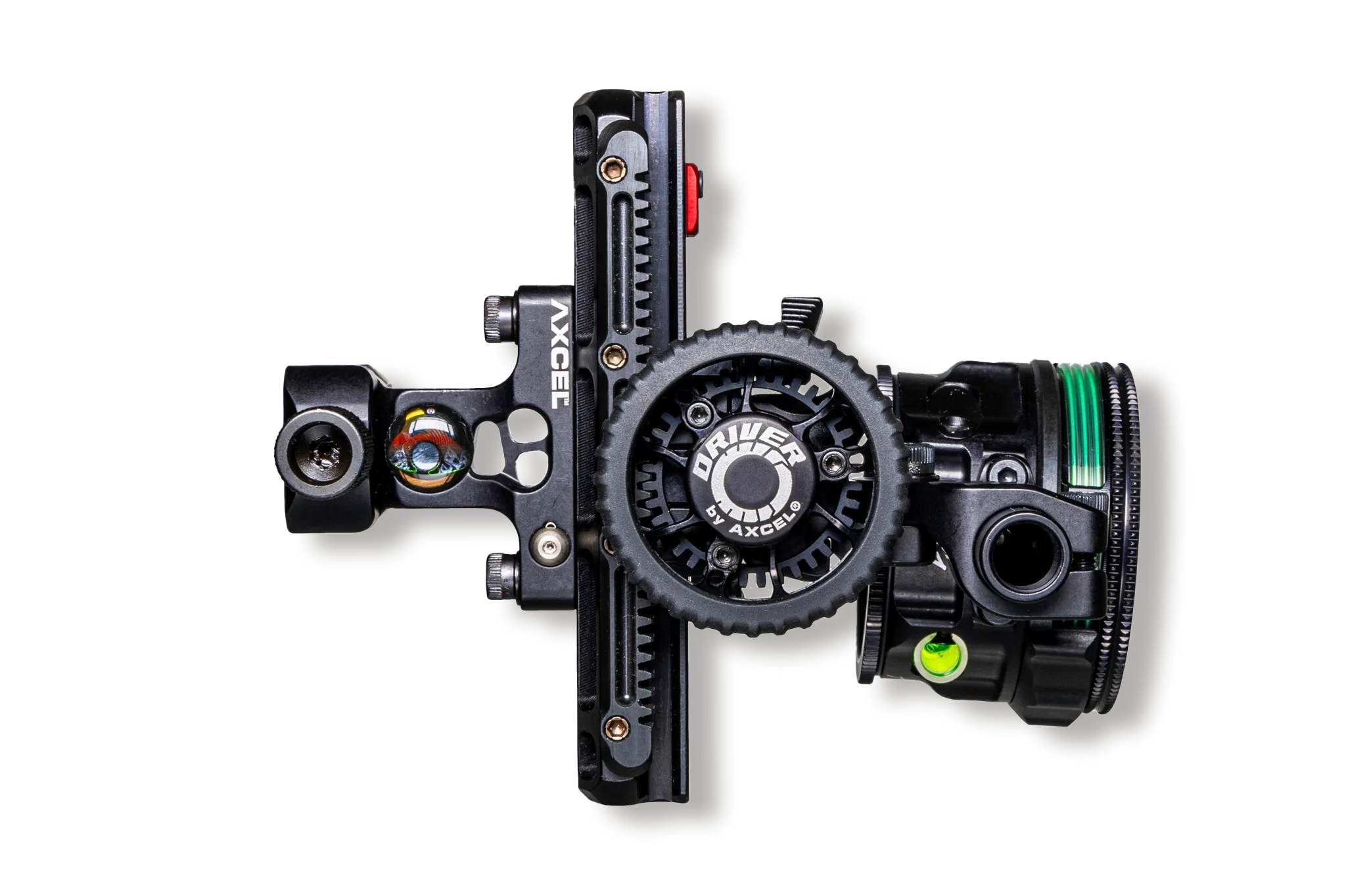 Axcel Slider Sight Driver Plus Standard Pro Bar LH Stealth Bowhunting Black AVX-31 1Pin Red .019