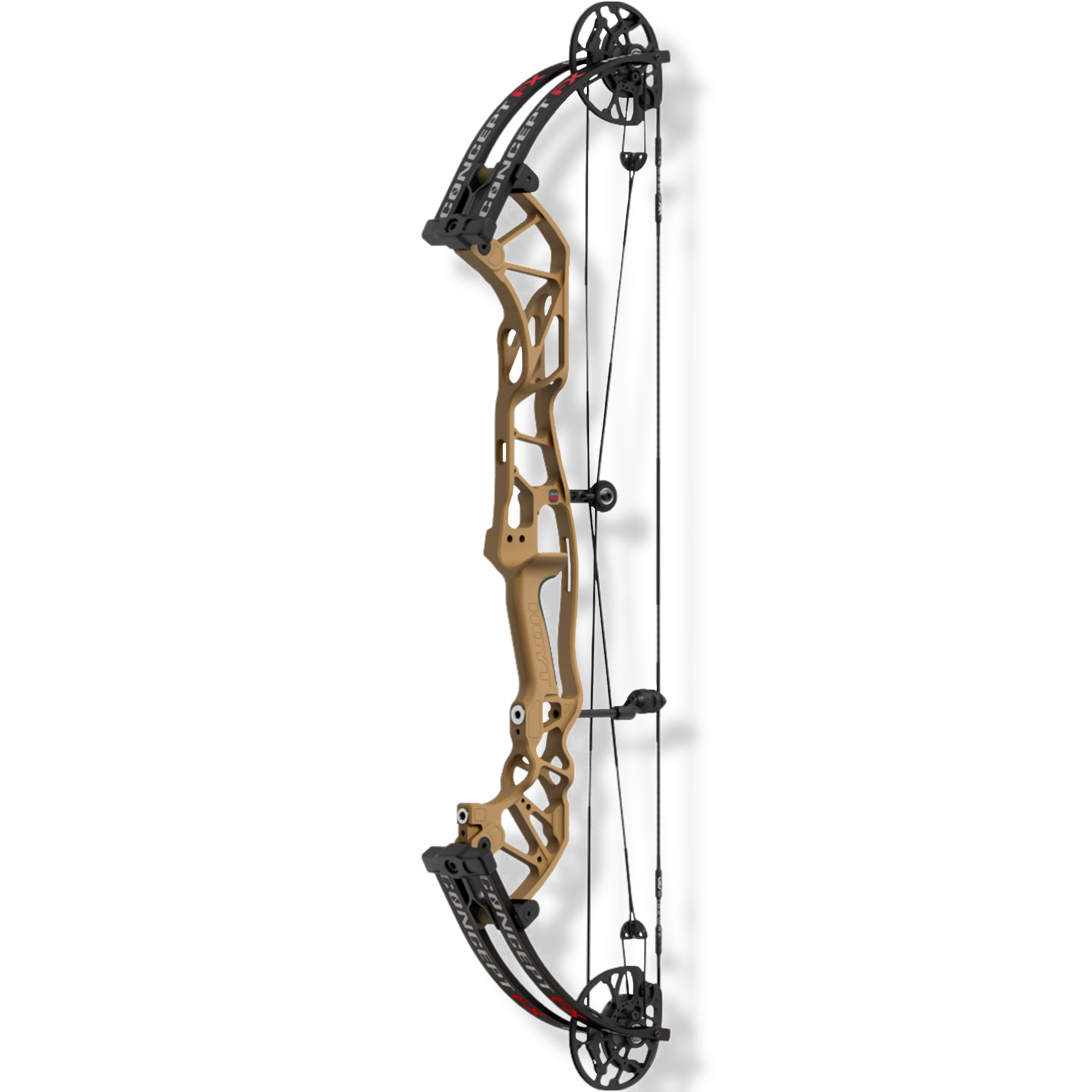 Hoyt Compound Bow Concept FX LH 50#-(24.5"-27.5") 65-75% Let Off Wilderness Handle/Black Out Limbs