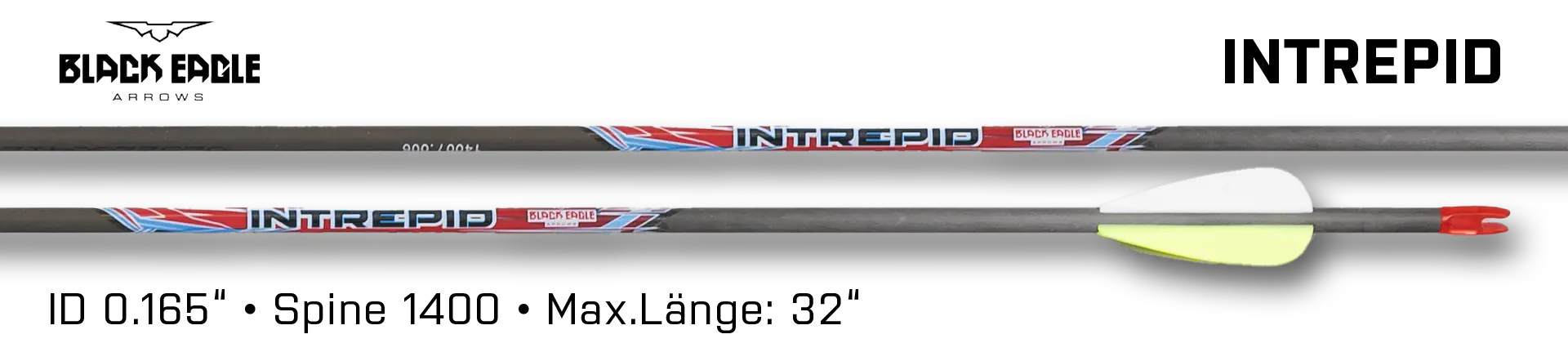 Black Eagle Arrow Carbon Intrepid Vane Fleteched 1400
