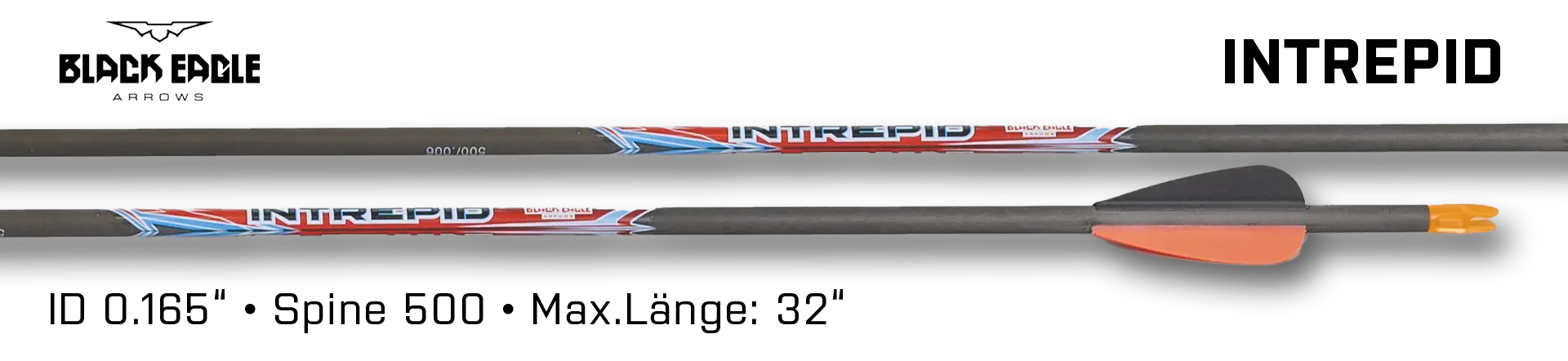 Black Eagle Arrow Carbon Intrepid Vane Fleteched 500