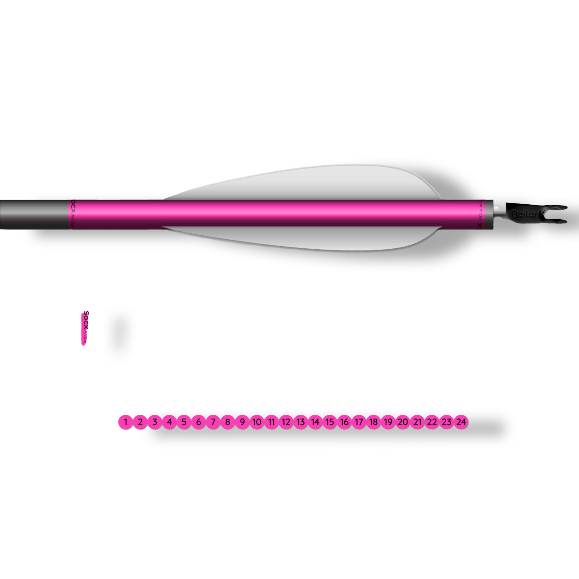 Socx Wrap 8.0 mm Max Fluor Color Pink