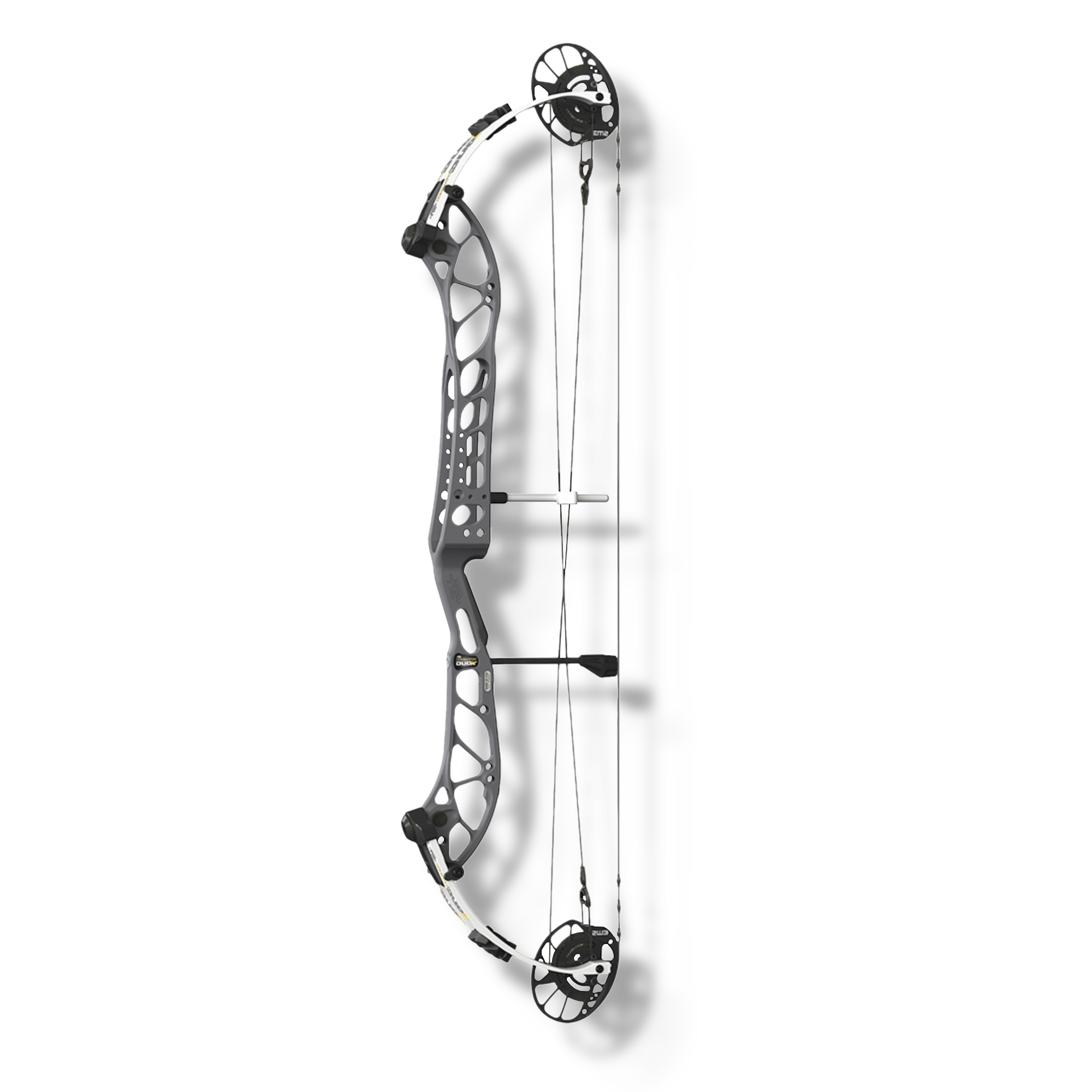 PSE Compound Bow Dominator Duo X 40 M2 LH 60#-(27.0"-31.0") 65-75% Let Off Charcoal Handle/White Limbs