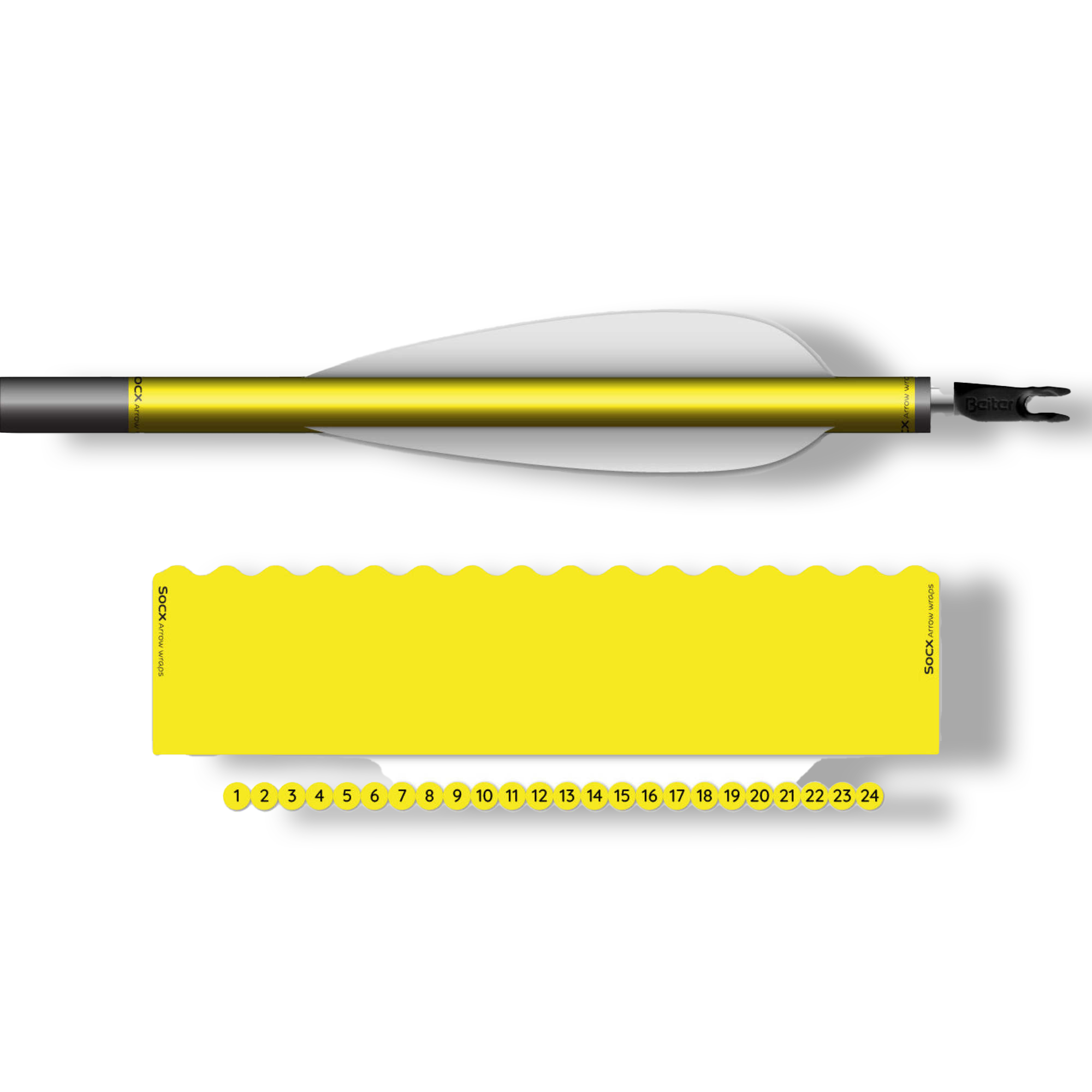 Socx Wrap 8.0 mm Max Fluor Color Orange