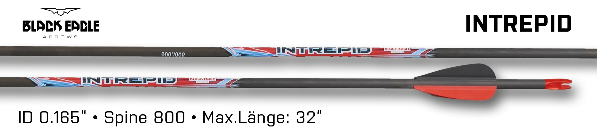 Black Eagle Arrow Carbon Intrepid Vane Fleteched 800