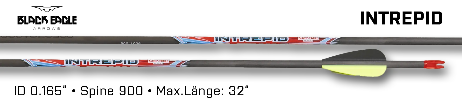 Black Eagle Arrow Carbon Intrepid Vane Fleteched 900